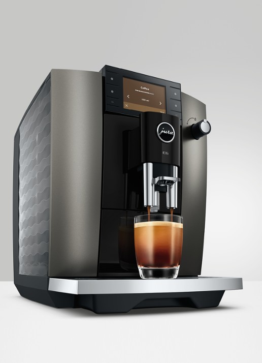 JURA E6 Dark Inox (ED) volautomatische koffiemachine - detail 5 antraciet