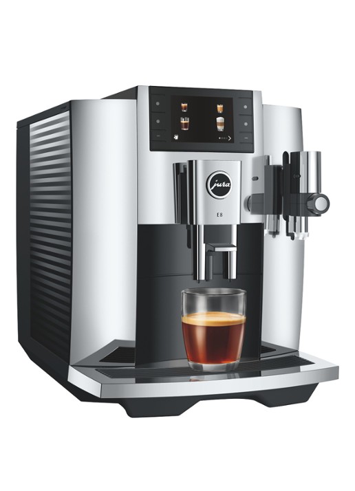 JURA E8 Chroom (EC) volautomatische espressomachine - achterkant 3 zilver
