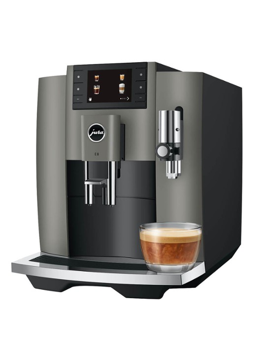 JURA E8 Dark Inox (EC) koffiemachine - detail 5 zwart