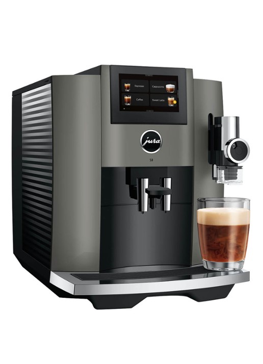 JURA S8 Dark Inox (EB) volautomatische koffiemachine - detail 3 zwart