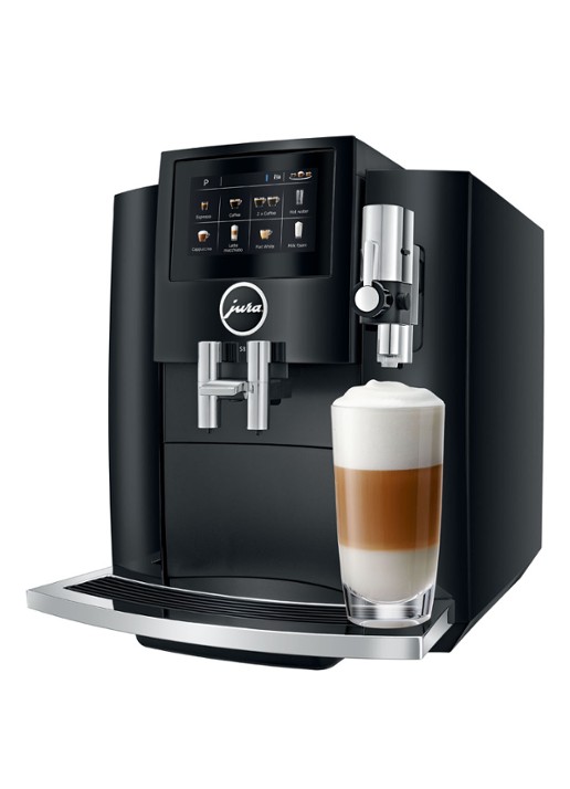 JURA S8 Piano Black (EA) koffiemachine - voorkant zwart