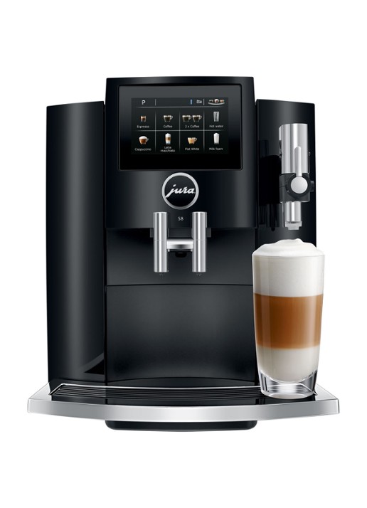 JURA S8 Piano Black (EA) koffiemachine - voorkant 2 zwart