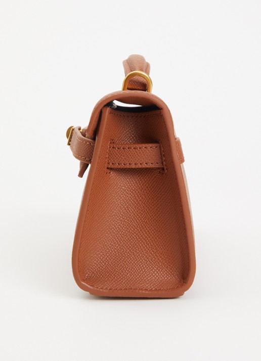 JW PEI Noor handtas met afneembare schouderriem - detail 2 cognac