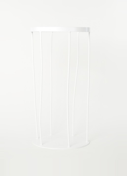 K'willeminhuis De Bijzetter bijzettafel 50 x 22 cm - voorkant 2 wit