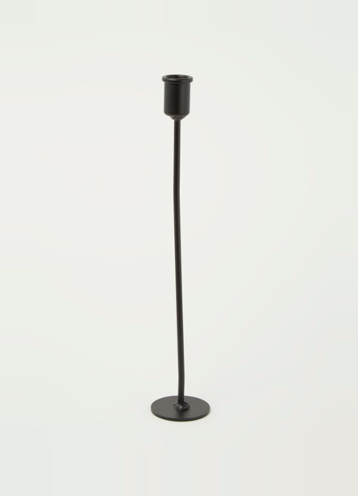 K'willeminhuis Kandelaar S 34 cm - voorkant 2 zwart