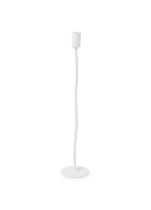 K'willeminhuis Mini kandelaar L 30,5 cm - voorkant wit