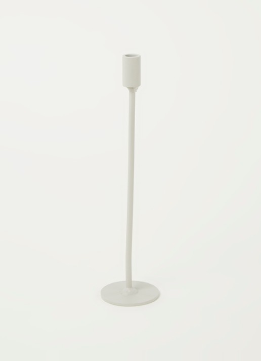 K'willeminhuis Mini kandelaar M 25,5 cm - voorkant 2 lichtgrijs
