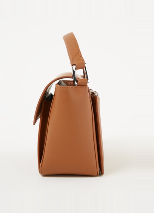 KAAI Ikon handtas van leer - detail 4 cognac