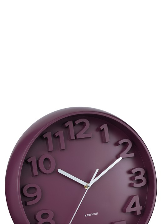 Karlsson Elevated Classic Numbers wandklok  - detail 3 beige