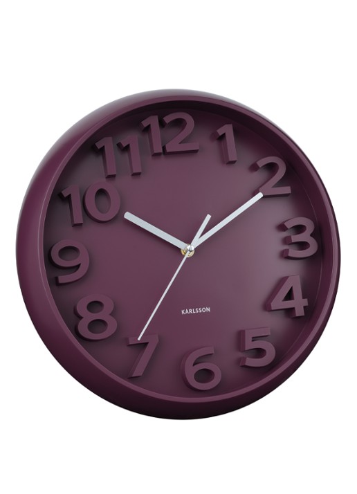 Karlsson Elevated Classic Numbers wandklok  - detail 3 beige