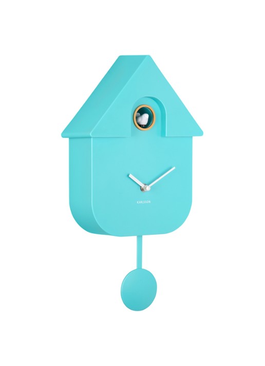 Karlsson Modern Cuckoo klok - detail turquoise