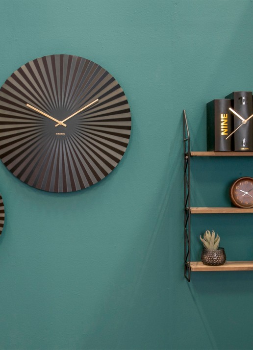 Karlsson Sensu XL wandklok  - detail 2 zwart