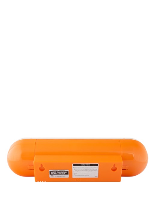 Karlsson Tube Flip wandklok - achterkant 3 oranje