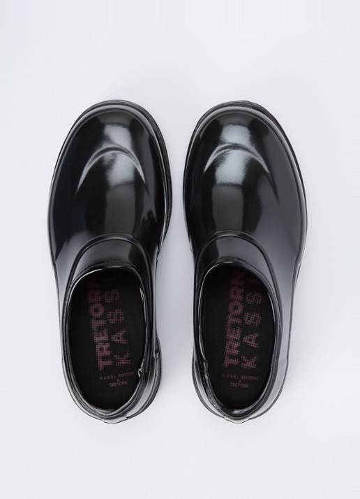 KASSL Editions Beth instapper met lakfinish - detail 5 zwart