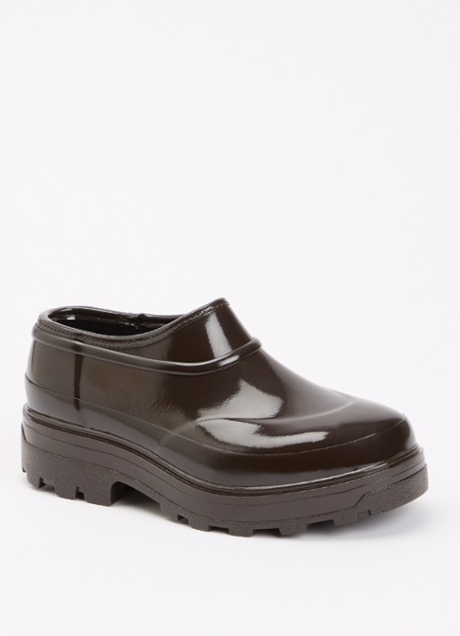 KASSL Editions Beth instapper met lakfinish - voorkant 7 bruin