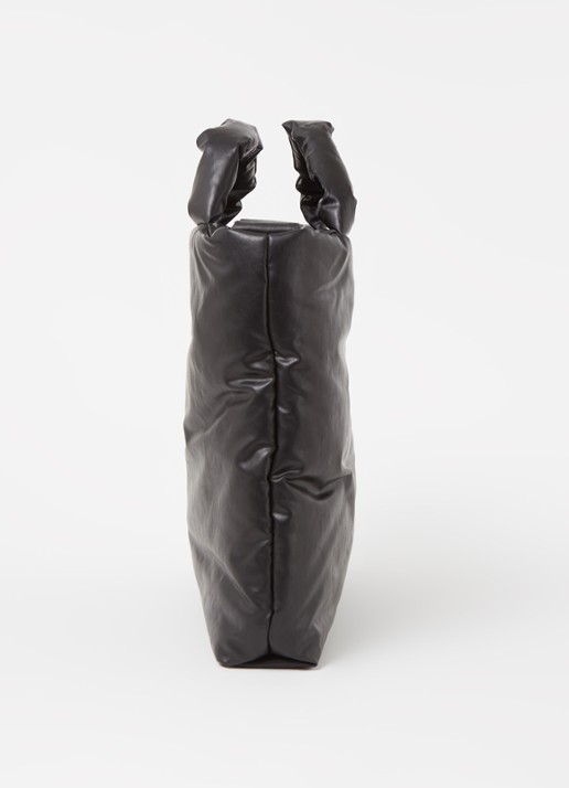 KASSL Editions Pillow Small gewateerde schoudertas - detail 2 zwart
