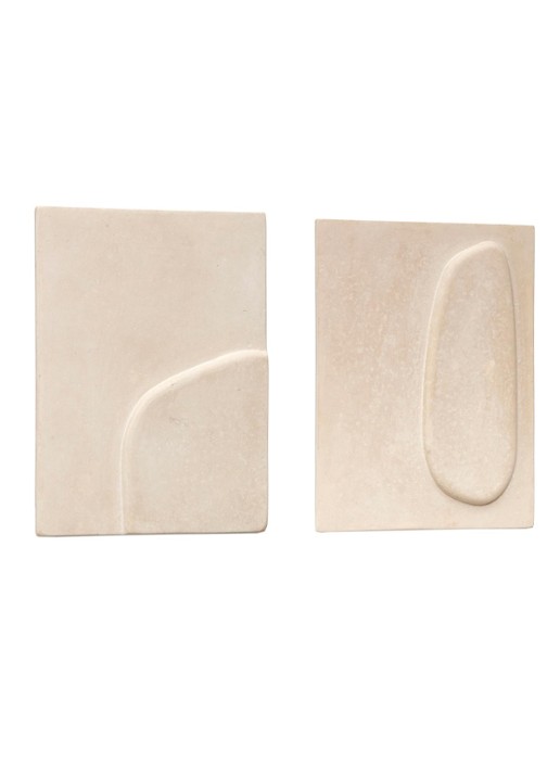 Kave Home Mirta wantdecoratie 29 x 39 cm set van 2