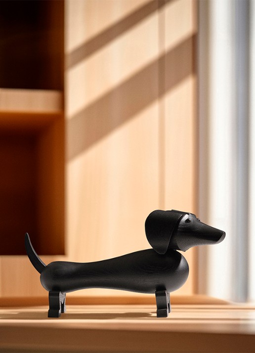 Kay Bojesen Dog Medium ornament 19,5 cm - detail 3 zwart