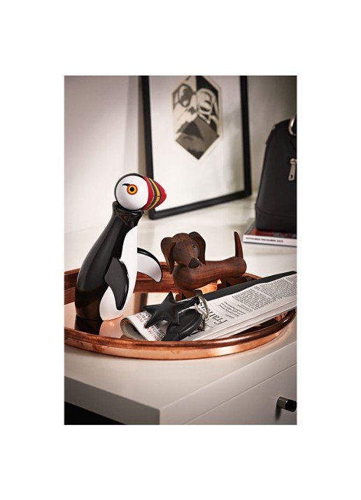 Kay Bojesen Dog ornament 10,5 cm - voorkant 4 hazelnootbruin