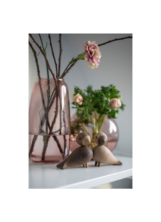 Kay Bojesen Love birds ornament 9 cm set van 2 - detail 4 bruin