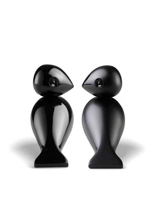 Kay Bojesen Love Birds ornament 9 cm - detail 3 zwart