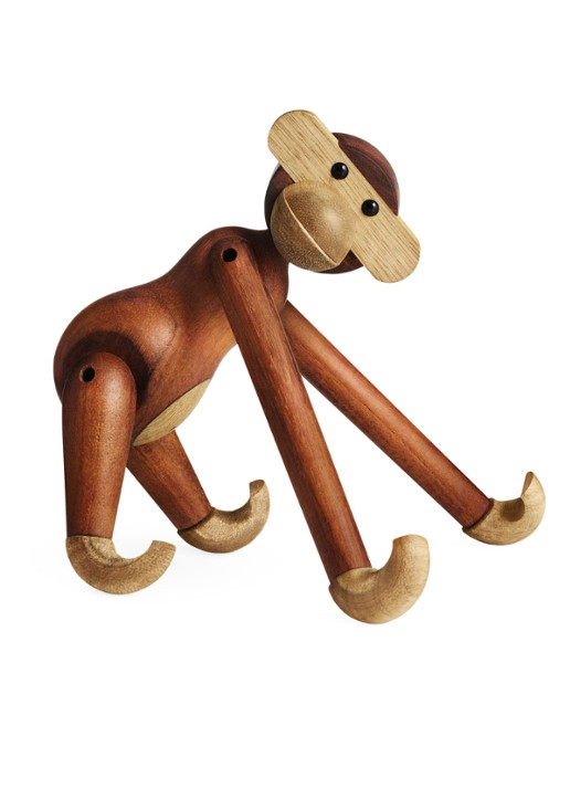 Kay Bojesen Monkey small ornament 20 cm  - detail bruin