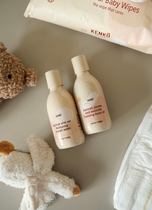 Kenkô Mother & Baby Calming Body Oil - huidolie - achterkant 3 undefined