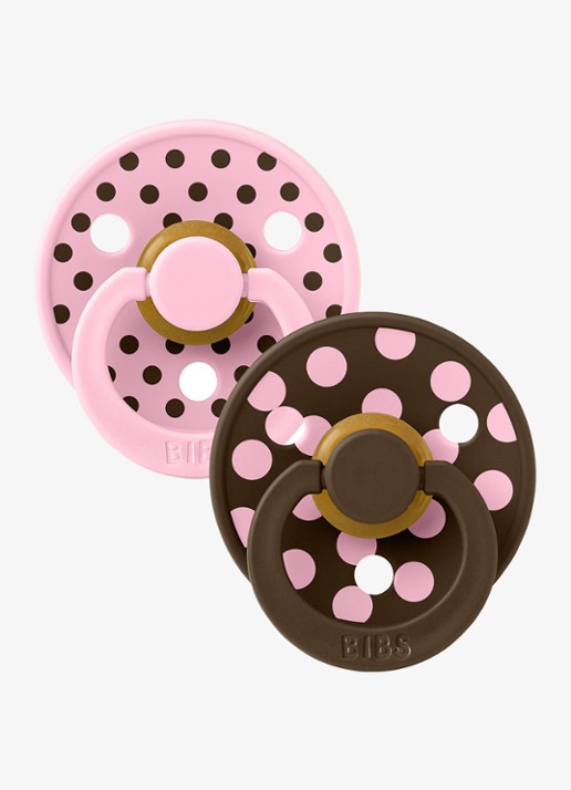 Kenkô Polka fopspeen in 2-pack - voorkant 3 multicolor