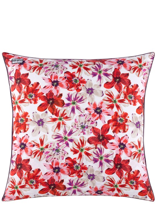 KENZO Fleur kussensloop - voorkant 5 rood