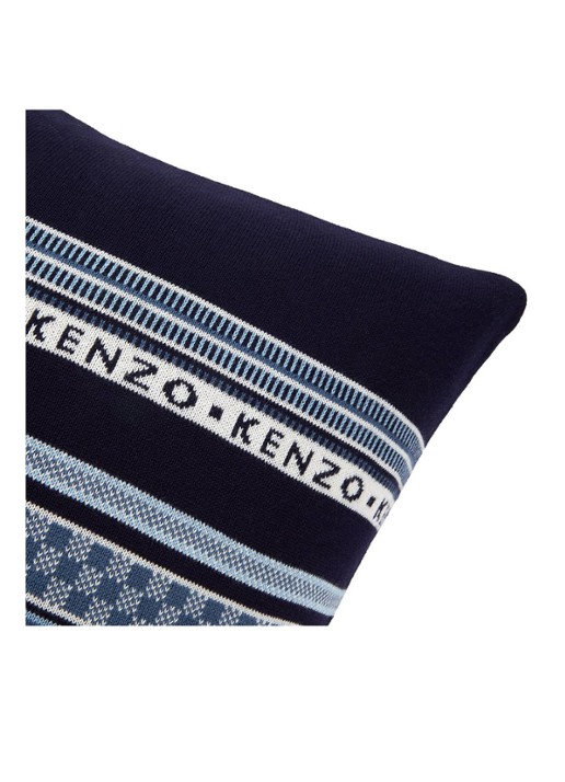 KENZO Jakado sierkussenhoes 45 x 45 cm - detail donkerblauw