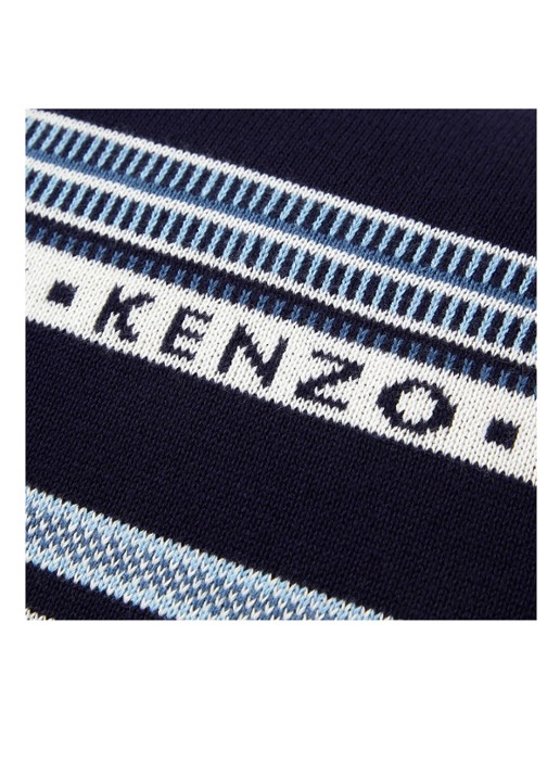KENZO Jakado sierkussenhoes 45 x 45 cm - detail 2 donkerblauw