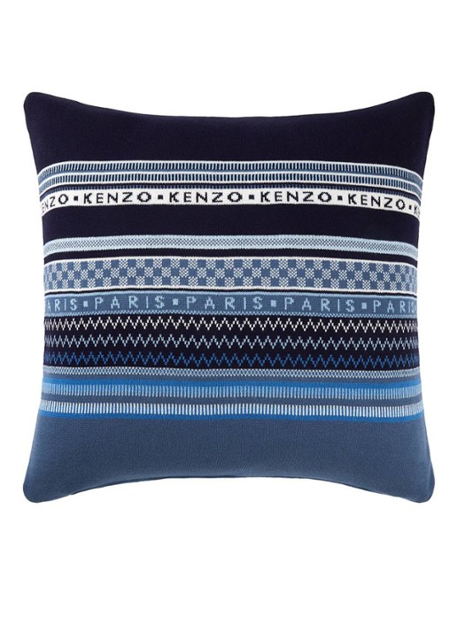 KENZO Jakado sierkussenhoes 45 x 45 cm - voorkant 4 donkerblauw