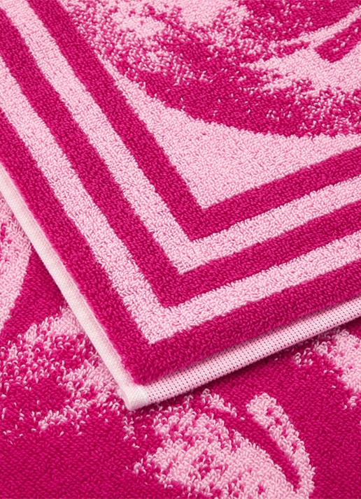 KENZO K Apple strandlaken - 500 gr/m² - 90 x 160 cm - achterkant 3 roze