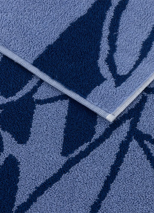 KENZO K Bamboo strandlaken - 90 x 160 cm - voorkant 2 blauw