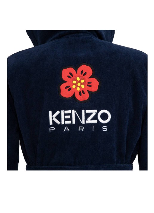 KENZO K Boke badjas van  katoen - unisex - detail 5 zwart