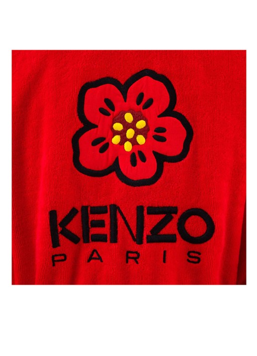 KENZO K Boke badjas van  katoen - unisex - detail 2 rood