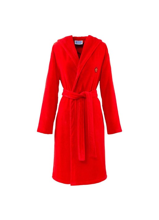 KENZO K Boke badjas van  katoen - unisex - voorkant 8 rood
