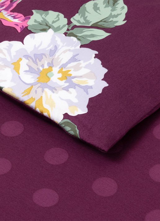 KENZO K Bouquet dekbedovertrek - exclusief kussenslopen - detail 2 aubergine