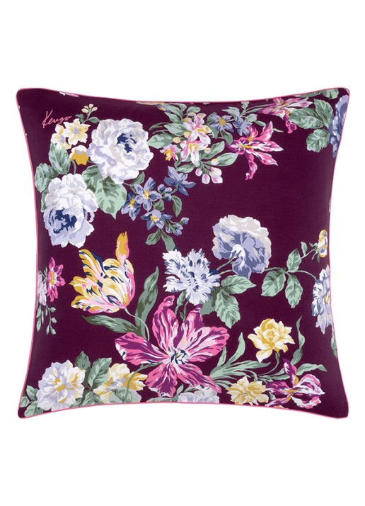 KENZO K Bouquet kussensloop 120TC - voorkant 5 aubergine