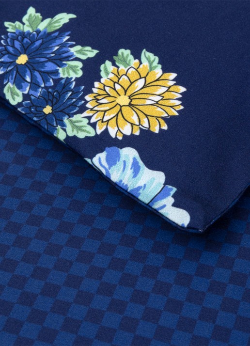 KENZO K Dahlia dekbedovertrek - exclusief kussenslopen - voorkant 3 blauw