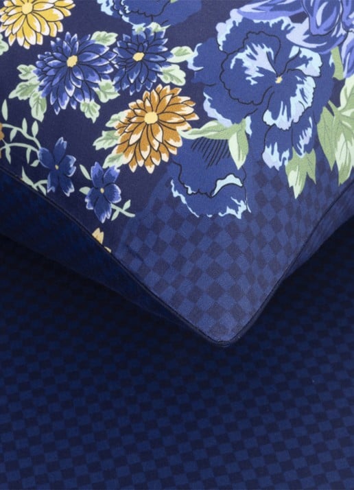 KENZO K Dahlia kussensloop - detail 5 blauw