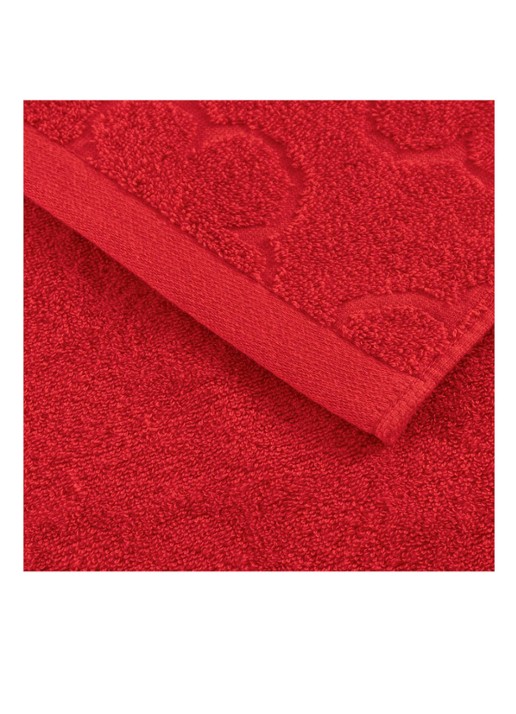 KENZO K Hanadot badlaken 70 x 140 cm - achterkant koraalrood