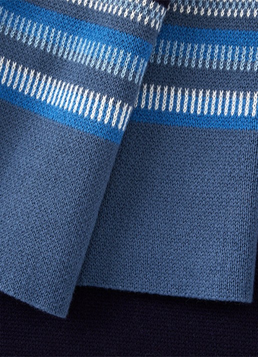KENZO K Jakado plaid 130 x 170 cm - detail 3 donkerblauw
