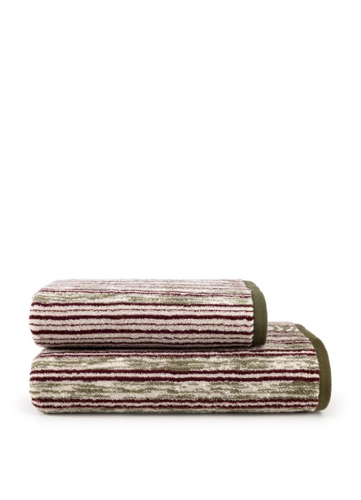 KENZO K Stripe badlaken - 90 x 150 cm - voorkant 2 beige