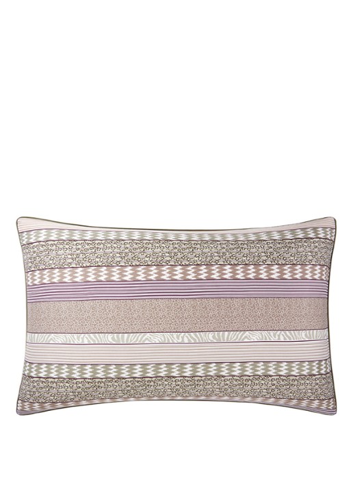 KENZO K Stripe kussensloop - voorkant 3 gebroken wit
