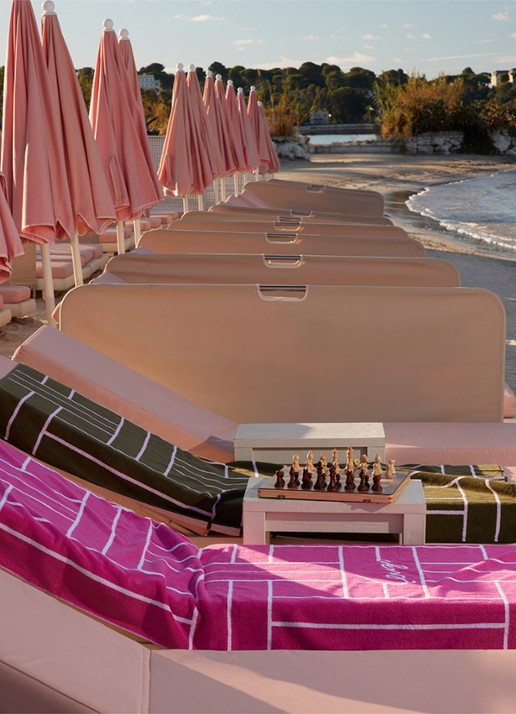 KENZO K Tatami strandlaken 90 x 170 cm - voorkant 4 fuchsia
