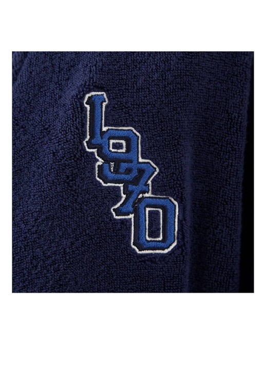 KENZO K Vtiger badjas van  katoen met logoprint - detail 9 royalblauw