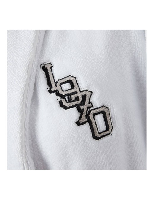 KENZO K Vtiger badjas van  katoen met logoprint - detail 10 wit