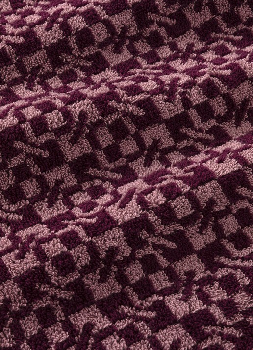 KENZO Kenzoka badhanddoek 90 x 150 cm - detail 2 aubergine