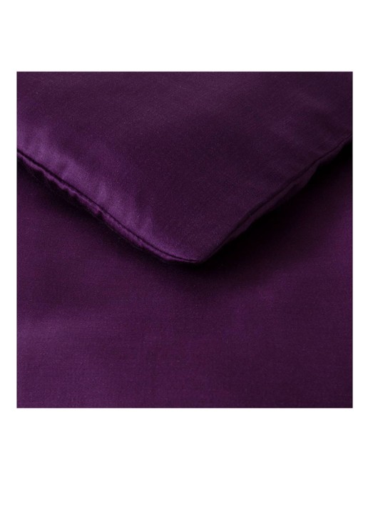 KENZO KZ Iconic dekbedovertrek  300TC - exclusief kussenslopen - voorkant 8 aubergine